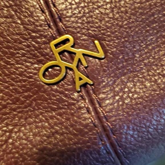 Plum Leather Oryany Shoulder Satchel - Picture 5 of 8